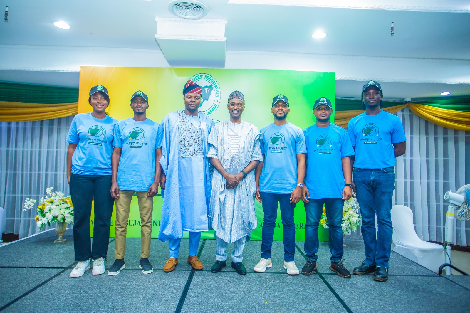 GROTECHNOLOGIES team with AFAN leadership at partnership signing