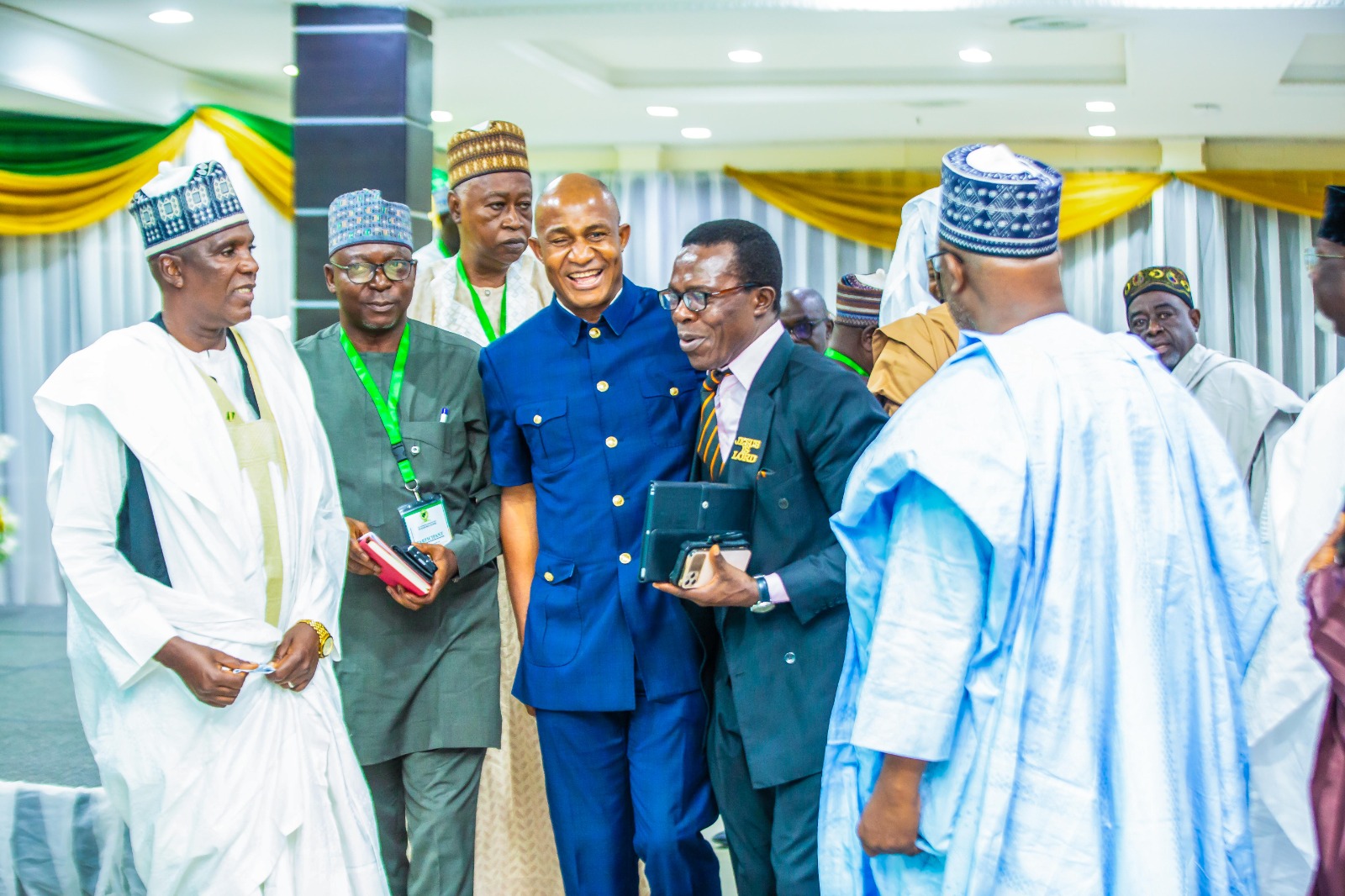 Delegates networking at agricultural conference